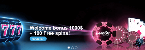 Evolve Casino Welcome Bonus