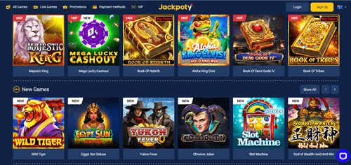 Jackpoty Casino Games Review